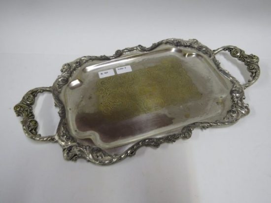 Lote: 3 - Lote: 3 - Bandeja en metal francés