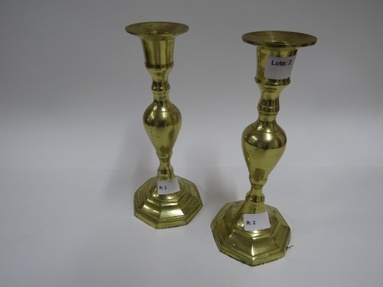 Lote: 2 - Lote: 2 - 2 candelabros en bronce