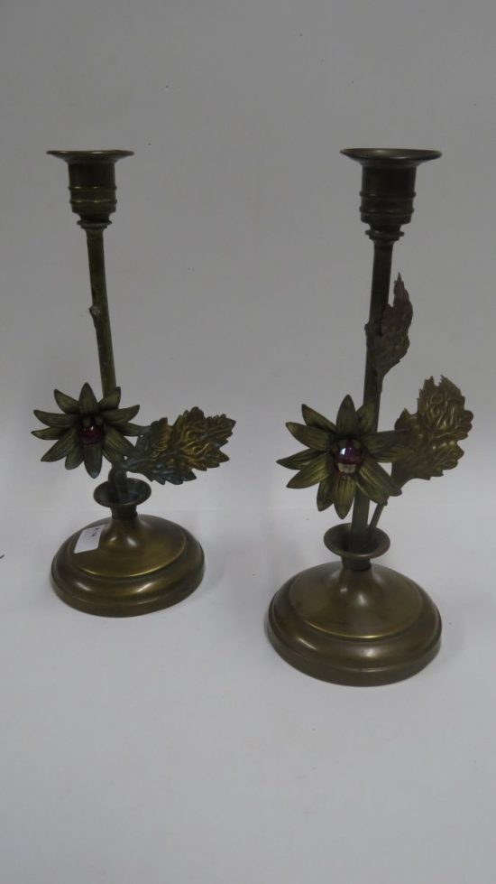 Lote: 25 - Lote: 25 - 2 Candelabros antiguos