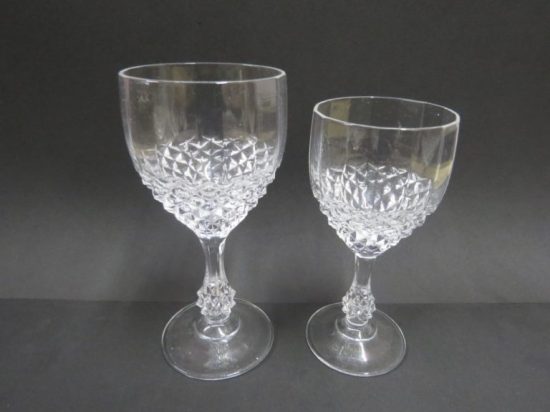 Lote: 65 - Lote: 65 - 12 copas de cristal talladas