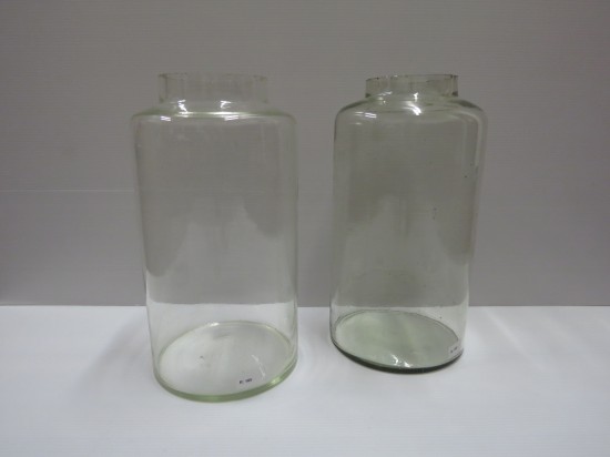Lote: 27 - Lote: 27 - 2 bollones antiguos de vidrio
