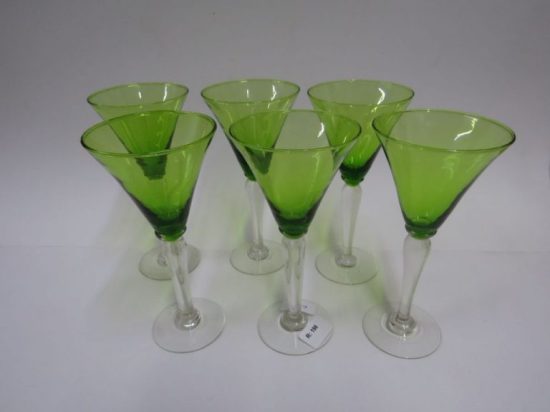 Lote: 62 - Lote: 62 - 6 copas de licor de vidrio