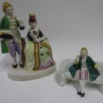 Lote: 81 - Lote: 81 - Par de figuras en porcelana Japonesa