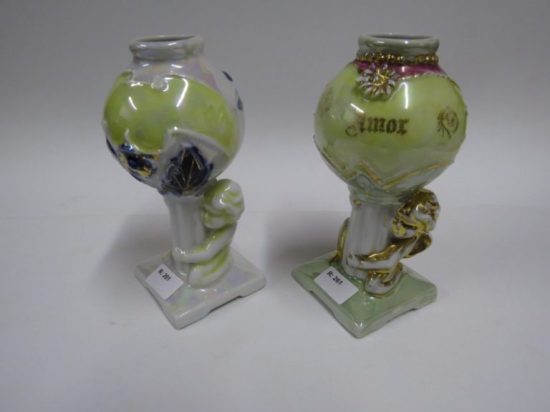Lote: 74 - Lote: 74 - 2 mates de porcelana alemana