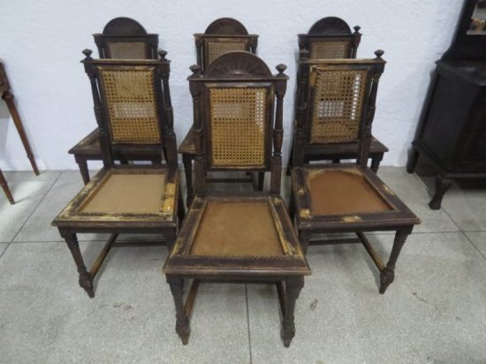Lote: 68 - Lote: 68 - 6 sillas estilo español