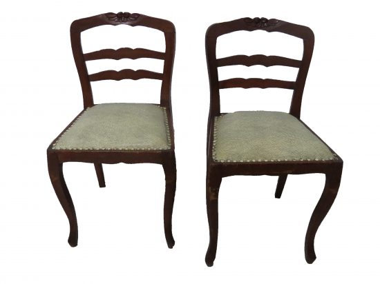 Lote: 31 - Lote: 31 - 2 sillas francesas tapizadas