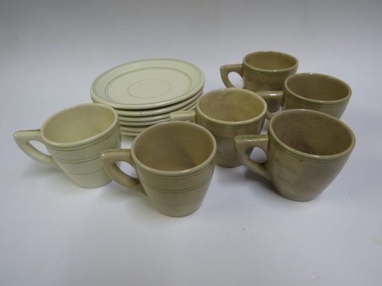 Lote: 138 - Lote: 138 - Juego de cafe para 6 personas