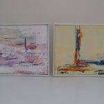 Lote: 28 - Lote: 28 - Serie de 2 pinturas sobre tela 