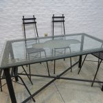 Lote: 108 - Lote: 108 - Juego de mesa de patio en hierro