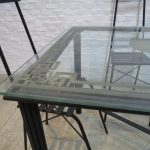 Lote: 108 - Lote: 108 - Juego de mesa de patio en hierro