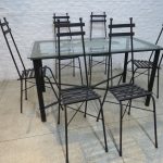 Lote: 108 - Lote: 108 - Juego de mesa de patio en hierro