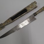 Lote: 74 - Lote: 74 - Cuchillo criollo plata y oro