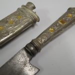 Lote: 74 - Lote: 74 - Cuchillo criollo plata y oro