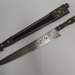 Lote: 75 - Lote: 75 - Cuchillo criollo plata y oro