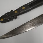 Lote: 75 - Lote: 75 - Cuchillo criollo plata y oro