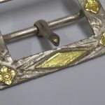 Lote: 68 - Lote: 68 - Hebilla de cinto en plata y oro
