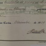 Lote: 84 - Lote: 84 - Antiguo diploma de honor