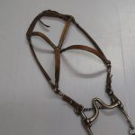 Lote: 83 - Lote: 83 - Cabezada y riendas con plata y oro