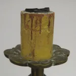 Lote: 9 - Lote: 9 - Lámpara con pie de bronce