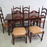 Lote: 111 - Lote: 111 - Juego de comedor español