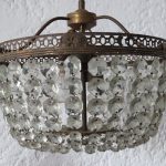 Lote: 36 - Lote: 36 - Lampara de 3 luces de colgar con caireles