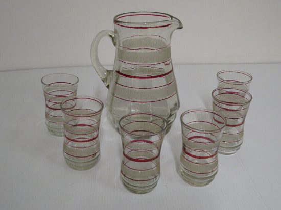 Lote: 69 - Lote: 69 - Jarra y 6 vasos