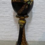 Lote: 101 - Lote: 101 - Masetero con pedestal en mayólica
