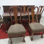 Lote: 117 - Lote: 117 - Juego de comedor Reina Ana