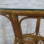 Lote: 152 - Lote: 152 - Mesa de sala en mimbre
