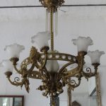 Lote: 89 - Lote: 89 - Araña colonial de bronce