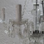 Lote: 84 - Lote: 84 - Araña de 4 brazos de cristal