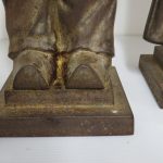 Lote: 97 - Lote: 97 - Par de estuferos en bronce