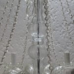 Lote: 85 - Lote: 85 - Araña de 8 brazos con plaquetas de cristal