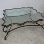 Lote: 44 - Lote: 44 - Mesa de sala de hierro forjado