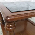 Lote: 40 - Lote: 40 - Mesa de sala con tapa de vidrio