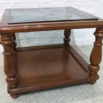 Lote: 40 - Lote: 40 - Mesa de sala con tapa de vidrio