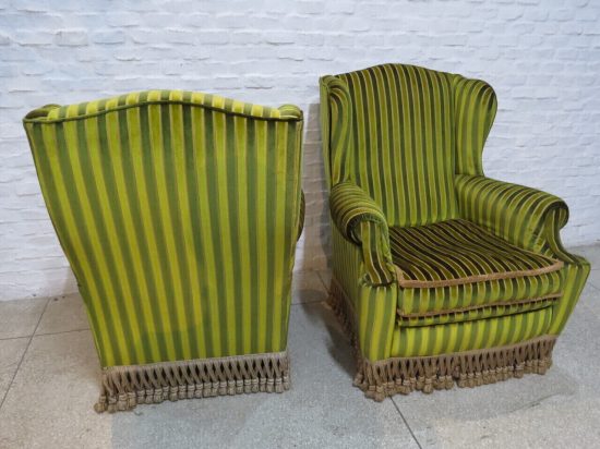 Lote: 61 - Lote: 61 - Par de sillones tipo bergere