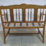 Lote: 66 - Lote: 66 - Sillón 2 cuerpos de roble