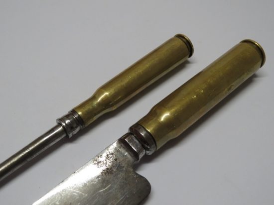 Lote: 137 - Lote: 137 - Cuchillo criollo y chaira