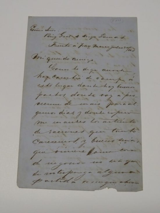 Lote: 169 - Lote: 169 - Documento histórico