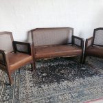 Lote: 60 - Lote: 60 - Juego de sala en roble
