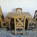 Lote: 126 - Lote: 126 - Juego de comedor rustico