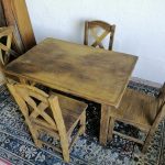 Lote: 126 - Lote: 126 - Juego de comedor rustico