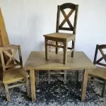 Lote: 126 - Lote: 126 - Juego de comedor rustico