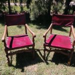 Lote: 77 - Lote: 77 - Par de sitiales Tudor