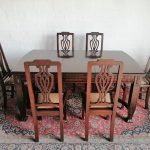 Lote: 91 - Lote: 91 - Juego de comedor 6 sillas en cedro