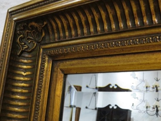 Lote: 78 - Lote: 78 - Espejo dorado a la hoja