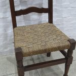 Lote: 73 - Lote: 73 - Silla con asiento en totora