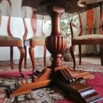 Lote: 140 - Lote: 140 - Juego de comedor Reina Ana