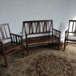 Lote: 88 - Lote: 88 - Juego de Sala en Roble